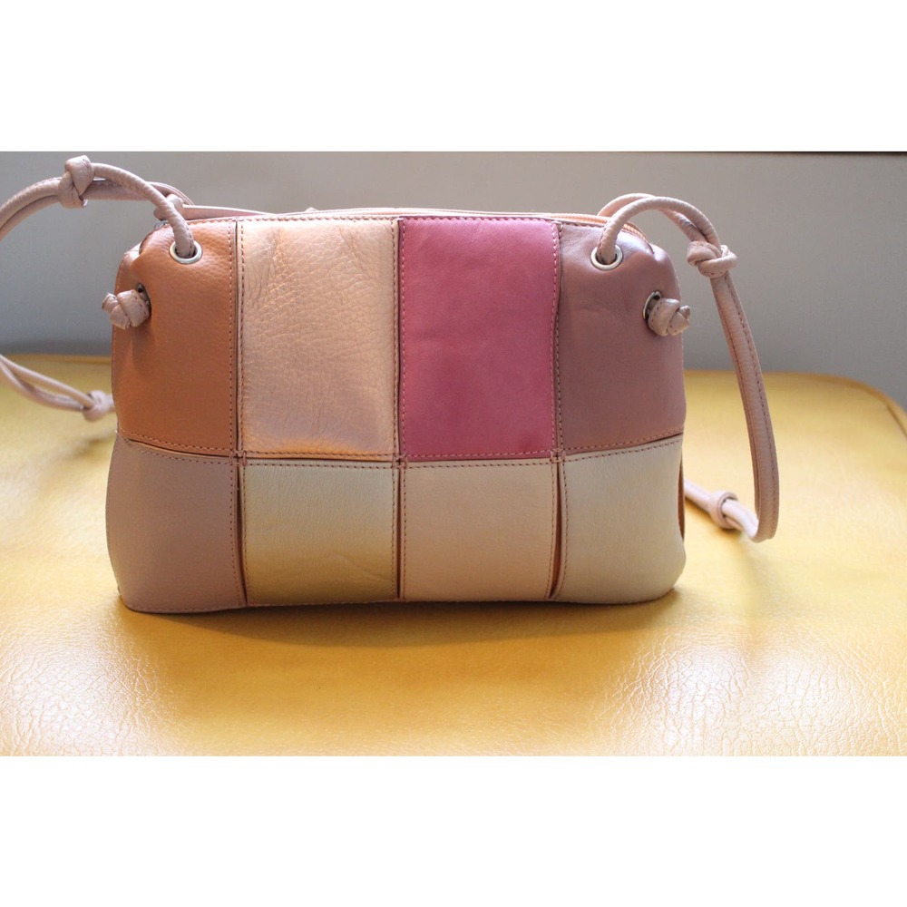 Chi by Carlos Falchi Colorblock Patchwork Handbag